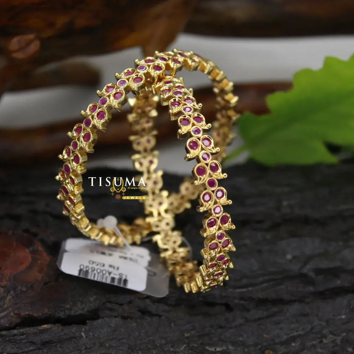 Micro Gold Mango Sleek Bangles